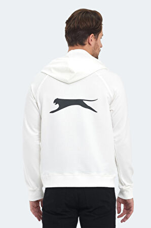 Slazenger KICKER IN Erkek  Kırık Beyaz Sweatshirt
