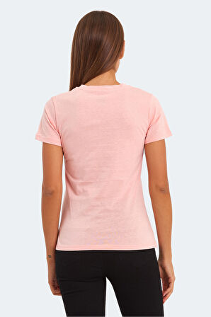 Slazenger KORNELI I Kadın Slim Fit Somon Tişört