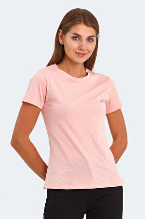 Slazenger KORNELI I Kadın Slim Fit Somon Tişört