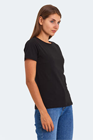 Slazenger KORNELI I Kadın T-Shirt Siyah