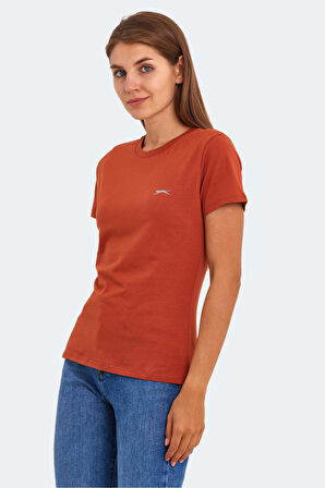 Slazenger KORNELI I Kadın Slim Fit Kiremit Tişört