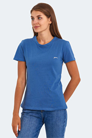 Slazenger KORNELI I Kadın Slim Fit Indigo Tişört