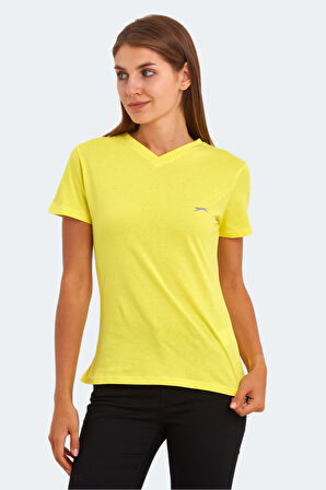 Slazenger KRISTEN I Kadın T-Shirt Sarı