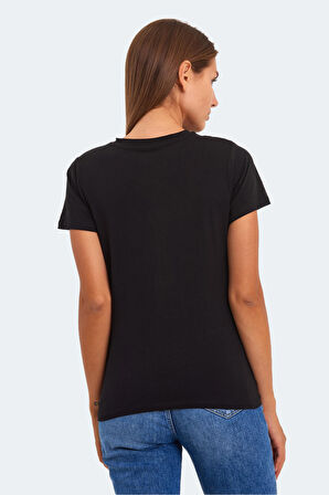 Slazenger KRISTEN I Kadın T-Shirt Siyah
