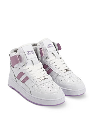 Slazenger DAPHNE HIGH Sneaker Kadın Ayakkabı Beyaz / Mor