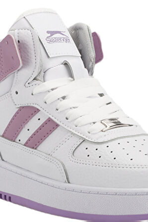 Slazenger DAPHNE HIGH Sneaker Kadın Ayakkabı Beyaz / Mor