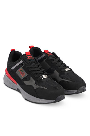 Slazenger POSTMAN I Sneaker Erkek Ayakkabı Siyah / Kırmızı