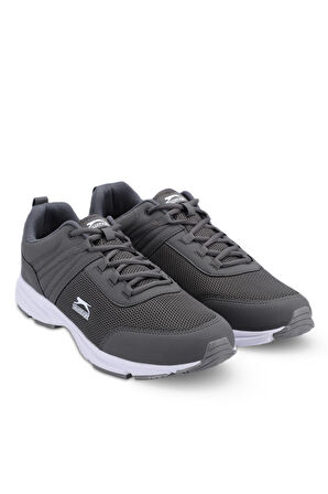 Slazenger PLANE Büyük Beden Sneaker Erkek Ayakkabı Koyu Gri / Beyaz