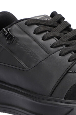 Slazenger LABEL Sneaker Erkek Ayakkabı Siyah / Siyah