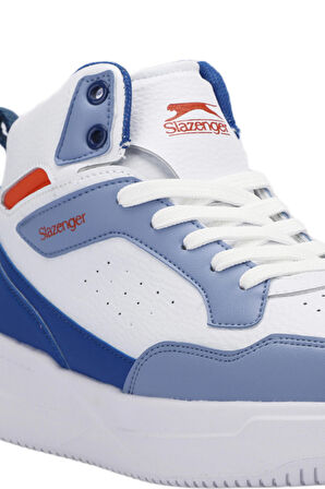 Slazenger LALI IN Erkek  Beyaz / Saks Mavi Günlük Spor Ayakkabısı