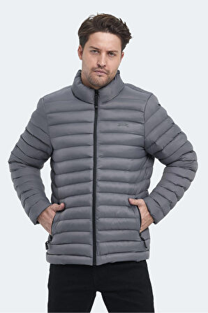 Slazenger HAYDEN IN Erkek Şişme Koyu Gri Mont & Kaban