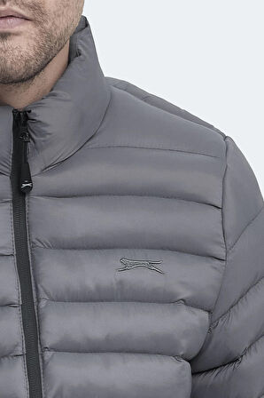 Slazenger HAYDEN IN Erkek Şişme Koyu Gri Mont & Kaban