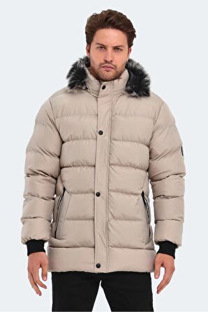 Slazenger Erkek Mont HECK Erkek Mont Taş Gri ST23JE027-280