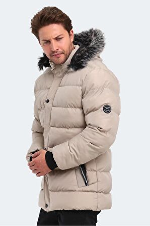 Slazenger Erkek Mont HECK Erkek Mont Taş Gri ST23JE027-280