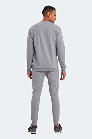 Slazenger OFFENDER KTN Erkek Cepli Gri Eşofman Takımı