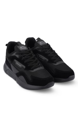 Slazenger OPTION Erkek  Siyah / Siyah Koşu & Yürüyüş Spor Ayakkabısı