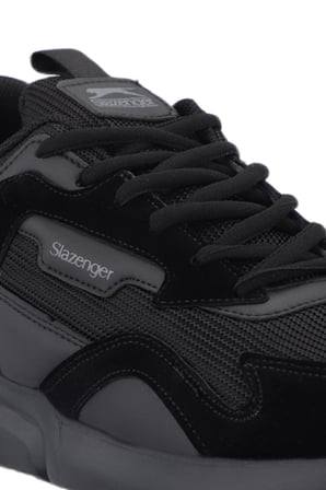 Slazenger OPTION Erkek  Siyah / Siyah Koşu & Yürüyüş Spor Ayakkabısı