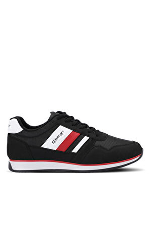 Slazenger ORIGIN I Sneaker Erkek Ayakkabı Siyah / Kırmızı