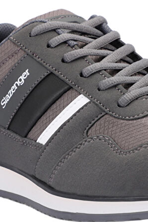 Slazenger ORIGIN I Sneaker Erkek Ayakkabı Koyu Gri / Beyaz