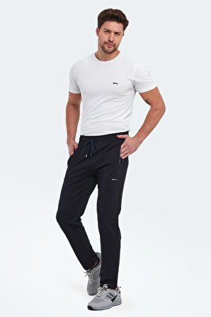 Slazenger OLI IN Erkek Fermuar Cepli Lacivert Eşofman Altı