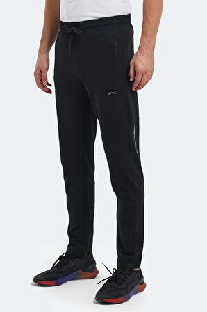 Slazenger OLIVA IN Erkek Cepli Siyah Eşofman Altı