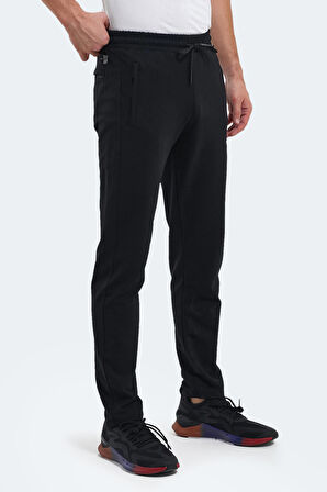 Slazenger OLIVA IN Erkek Cepli Siyah Eşofman Altı