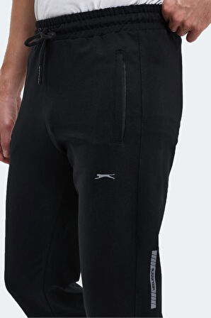 Slazenger OLIVA IN Erkek Cepli Siyah Eşofman Altı