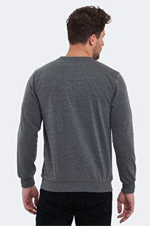 Slazenger ORTWIN IN Erkek Sweatshirt Koyu Gri