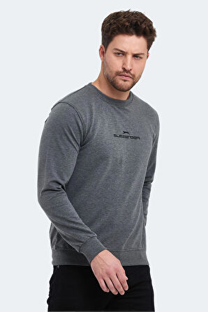 Slazenger ORTWIN IN Erkek Sweatshirt Koyu Gri