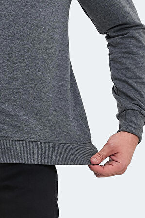 Slazenger ORTWIN IN Erkek Sweatshirt Koyu Gri