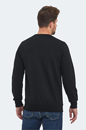 Slazenger ORVAR IN Erkek Sweatshirt Siyah