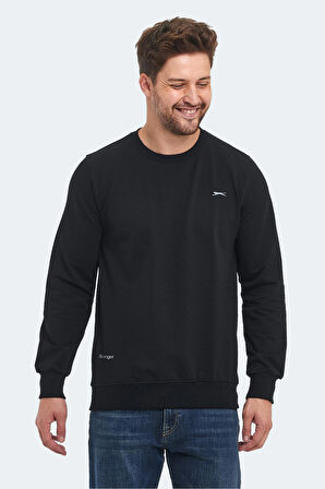 Slazenger ORVAR IN Erkek Sweatshirt Siyah
