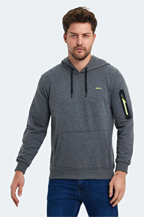 Slazenger OZZY IN Erkek Sweatshirt Koyu Gri