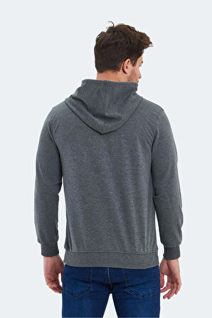 Slazenger OZZY IN Erkek Sweatshirt Koyu Gri