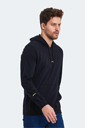 Slazenger OSLO IN Erkek Kapüşonlu Cepli Lacivert Sweatshirt