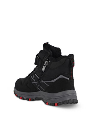 Slazenger NESKE Çocuk Cırt Cırtlı Siyah / Kırmızı Bot