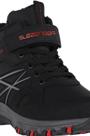 Slazenger NESKE Çocuk Cırt Cırtlı Siyah / Kırmızı Bot