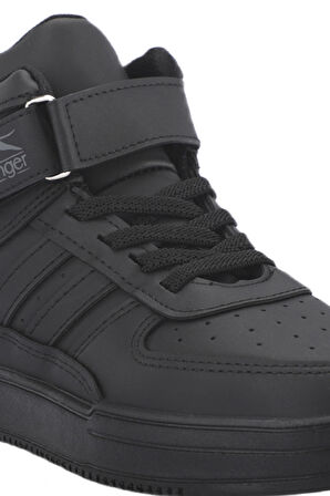 Slazenger NICOLA I Çocuk Cırt Cırtlı Siyah / Siyah Günlük Spor Ayakkabısı