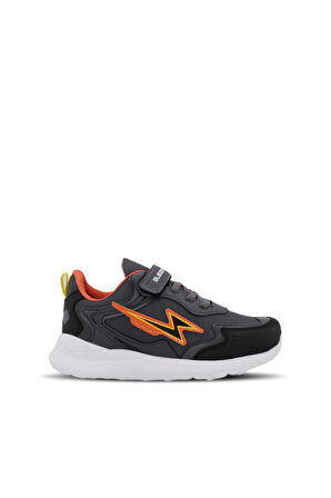 Slazenger KAOR KTN Çocuk Cırt Cırtlı Koyu Gri Günlük Spor Ayakkabısı