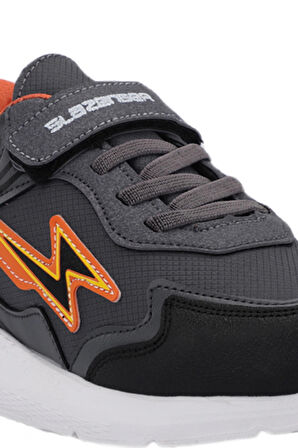 Slazenger KAOR KTN Çocuk Cırt Cırtlı Koyu Gri Günlük Spor Ayakkabısı