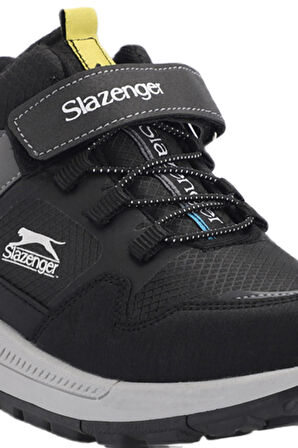 Slazenger KENZIE Çocuk Cırt Cırtlı Siyah / Beyaz Bot