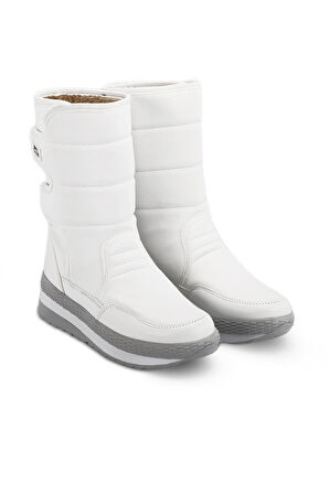 Slazenger HABIT IN Çocuk Cırt Cırtlı Beyaz Bot