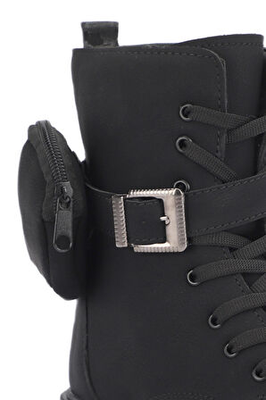 ESEM HELLO Kadın  Siyah Nubuk Bot