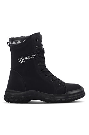 ESEM HINA Kadın  Siyah Nubuk Bot