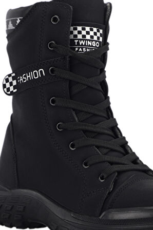 ESEM HINA Kadın  Siyah Nubuk Bot