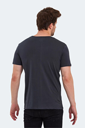 Slazenger SECTOR I Erkek Kısa Kol T-Shirt Koyu Gri
