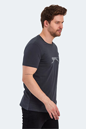 Slazenger SECTOR I Erkek Kısa Kol T-Shirt Koyu Gri