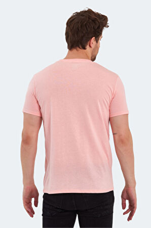 Slazenger SECTOR I Erkek Baskılı Somon Tişört