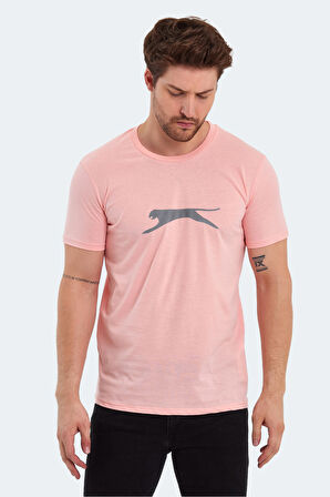 Slazenger SECTOR I Erkek Baskılı Somon Tişört