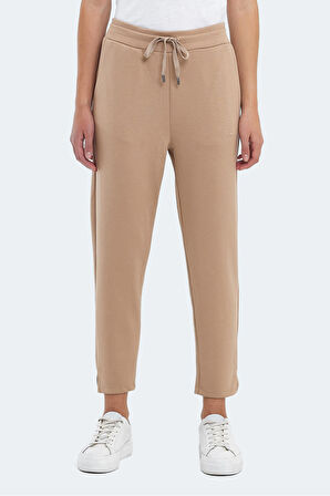 Slazenger VELAR I Kadın Cepli Bej Eşofman Altı